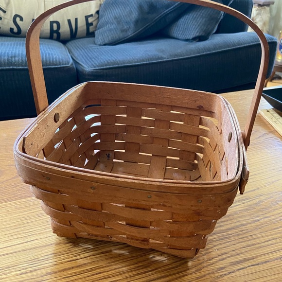Longaberger Accents Vintage 99 Longaberger Square Basket Poshmark